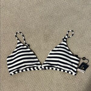 Polo Ralph Lauren navy stripe bikini top Large